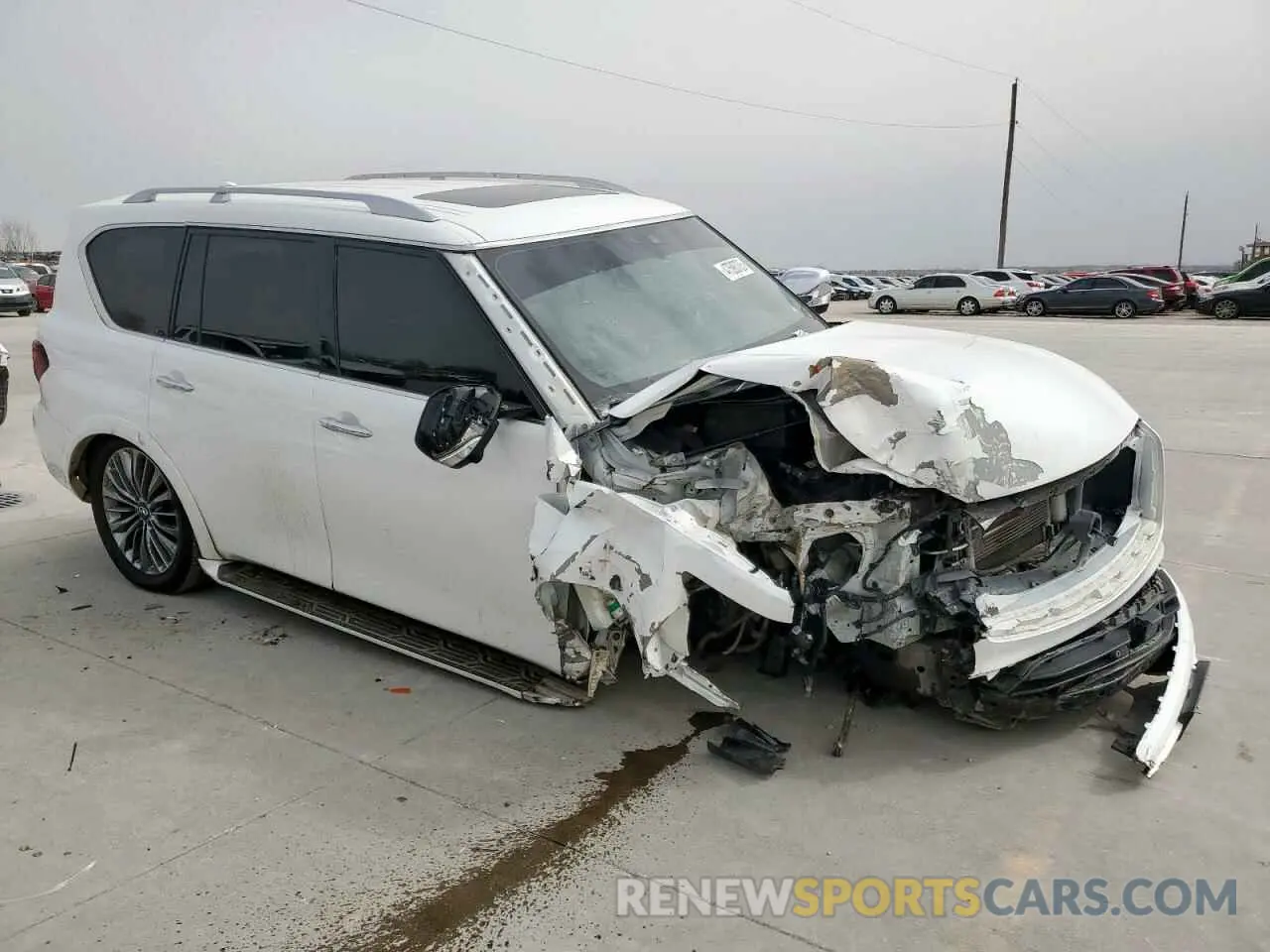 4 fotografías del automóvil dañado JN8AZ2BE0M9267630 INFINITI QX80 SENSO 2021