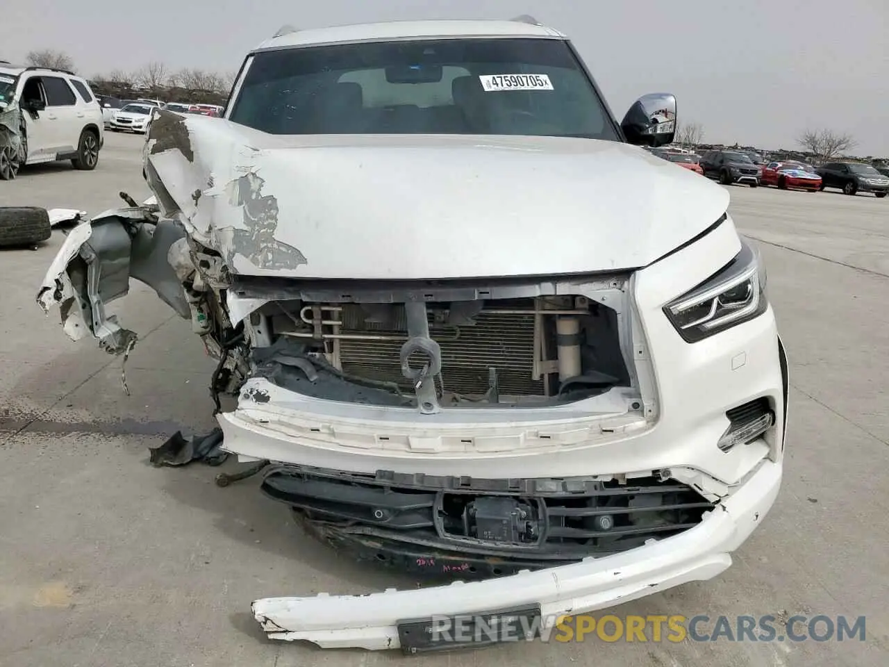 5 fotografías del automóvil dañado JN8AZ2BE0M9267630 INFINITI QX80 SENSO 2021