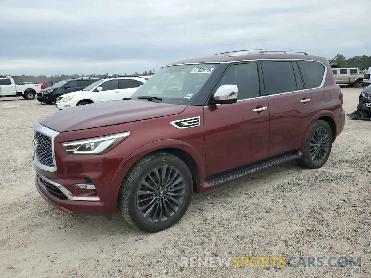 1 fotografías del automóvil dañado JN8AZ2BD0N9870053 INFINITI QX80 SENSO 2022