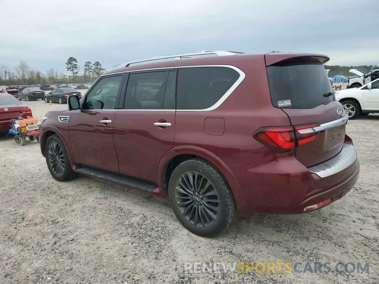 2 fotografías del automóvil dañado JN8AZ2BD0N9870053 INFINITI QX80 SENSO 2022