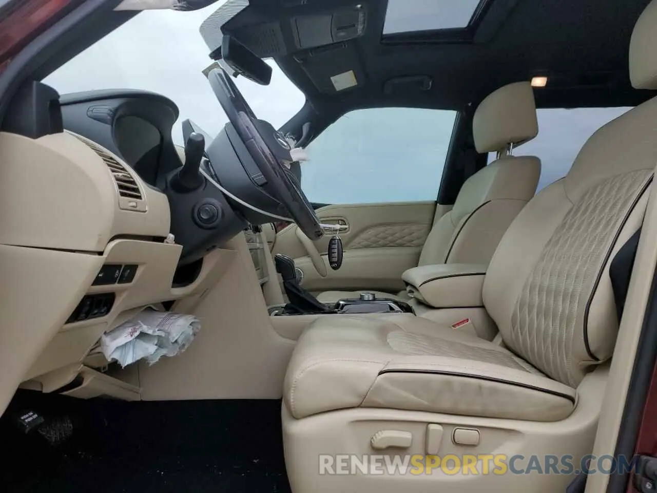 7 fotografías del automóvil dañado JN8AZ2BD0N9870053 INFINITI QX80 SENSO 2022