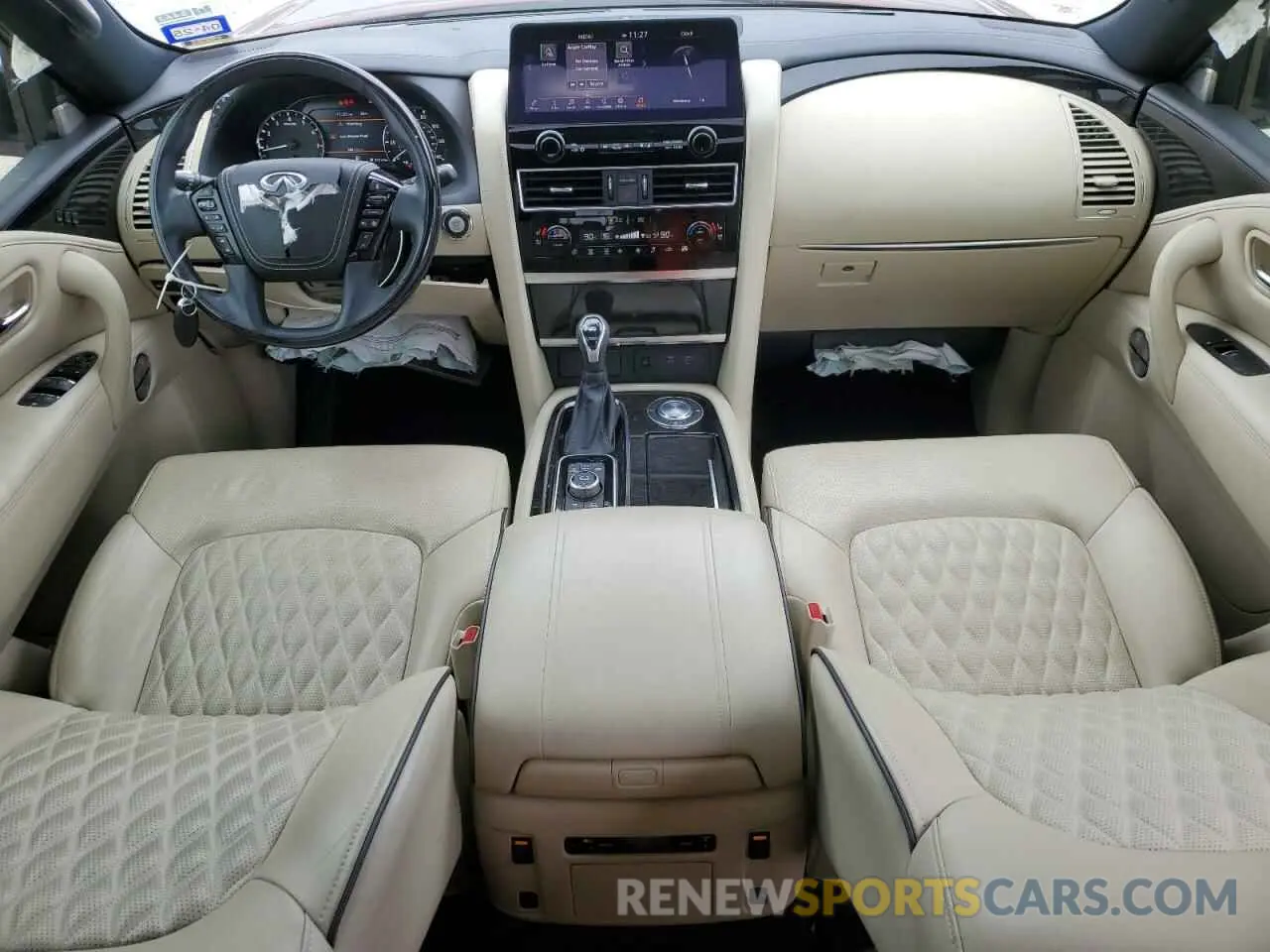 8 fotografías del automóvil dañado JN8AZ2BD0N9870053 INFINITI QX80 SENSO 2022