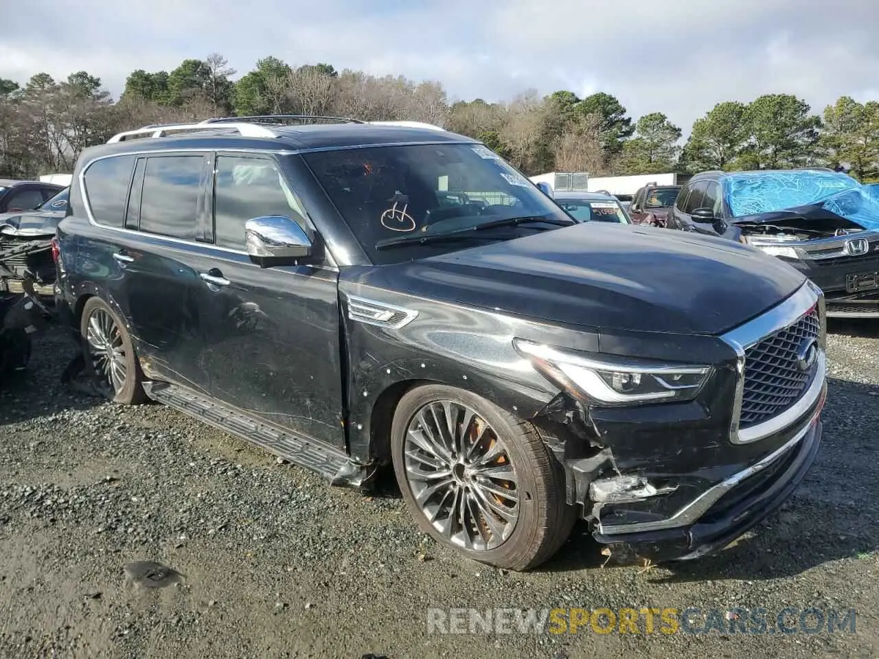 4 fotografías del automóvil dañado JN8AZ2BF9N9740712 INFINITI QX80 SENSO 2022