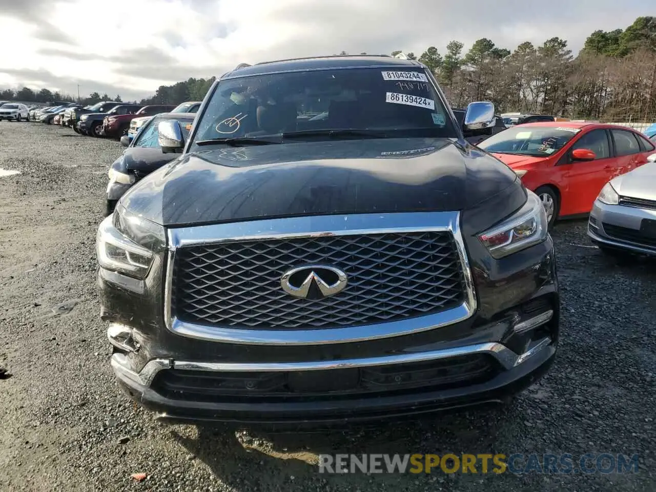5 fotografías del automóvil dañado JN8AZ2BF9N9740712 INFINITI QX80 SENSO 2022