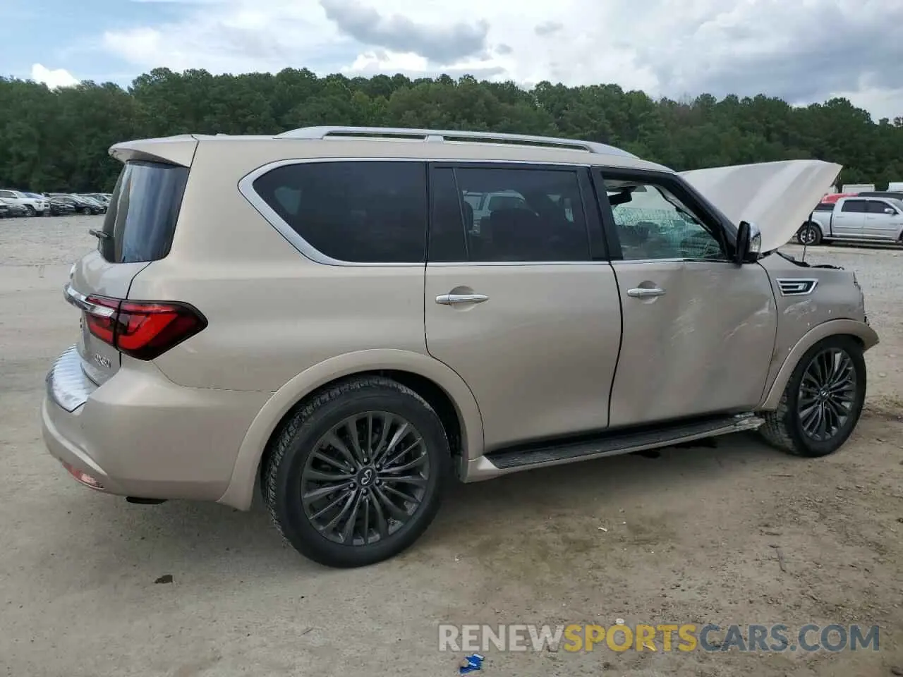 3 fotografías del automóvil dañado JN8AZ2BF0P9757188 INFINITI QX80 SENSO 2023