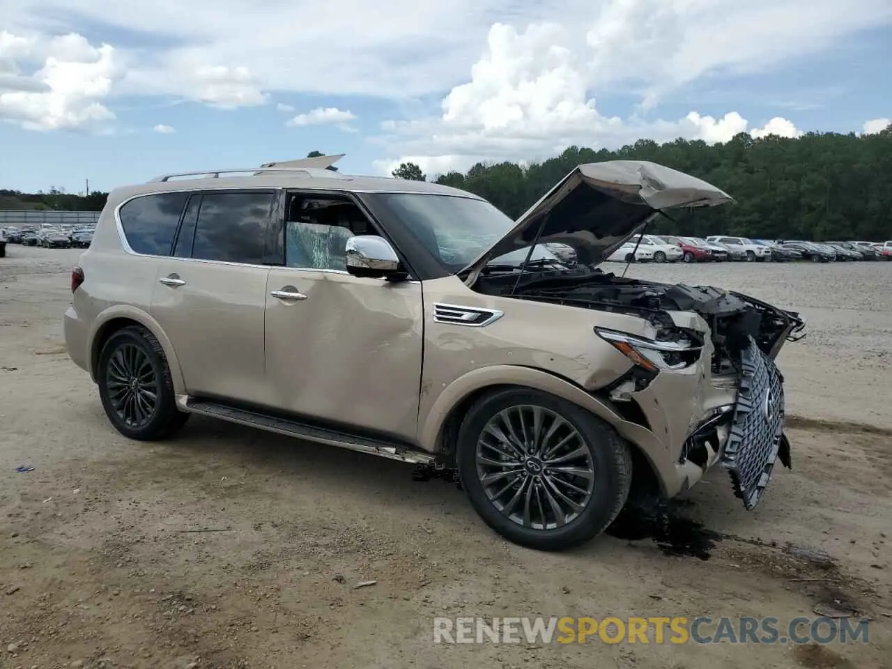 4 fotografías del automóvil dañado JN8AZ2BF0P9757188 INFINITI QX80 SENSO 2023