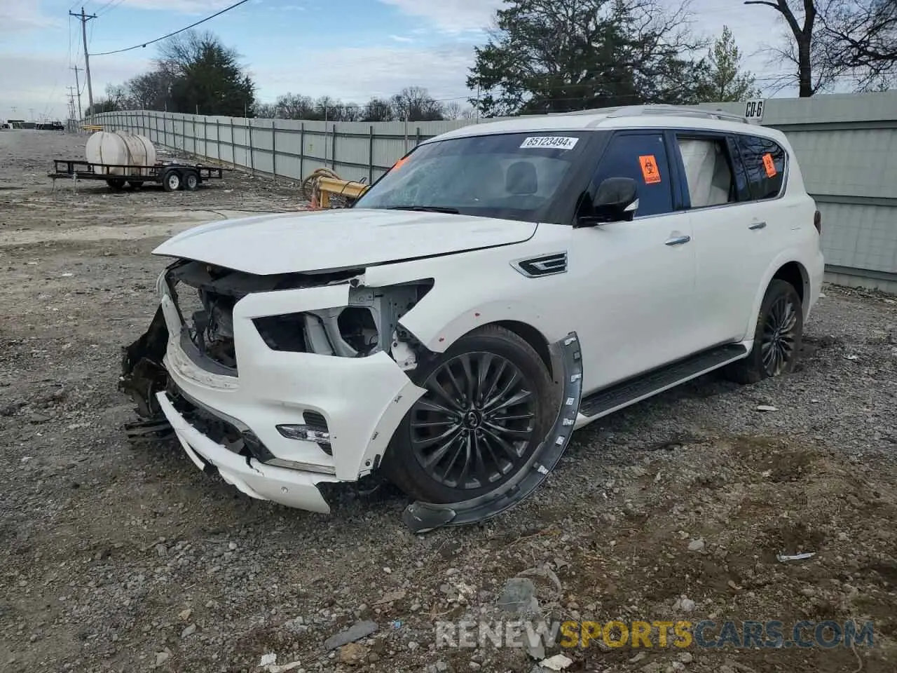 1 fotografías del automóvil dañado JN8AZ2BE6R9326123 INFINITI QX80 SENSO 2024