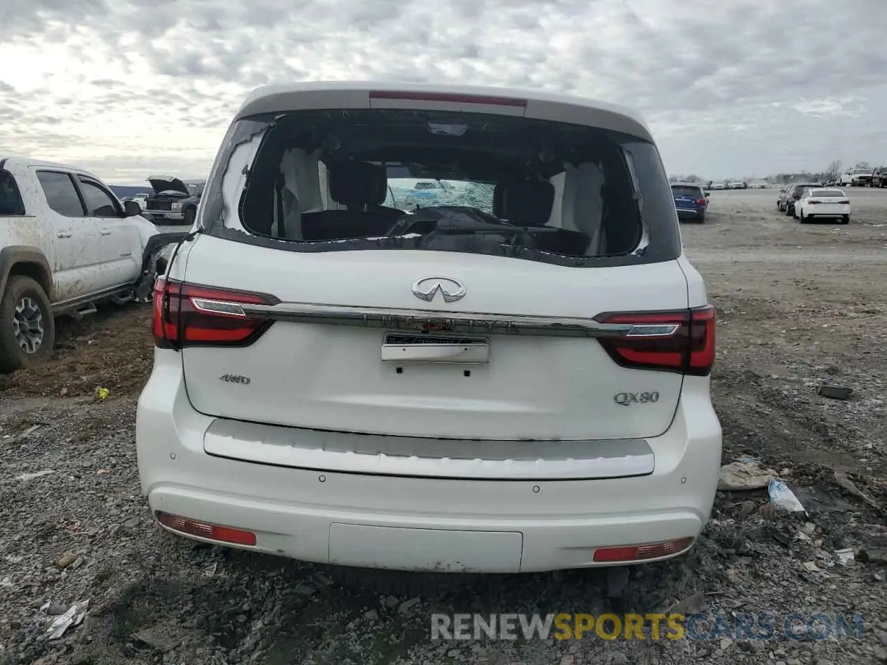 6 fotografías del automóvil dañado JN8AZ2BE6R9326123 INFINITI QX80 SENSO 2024