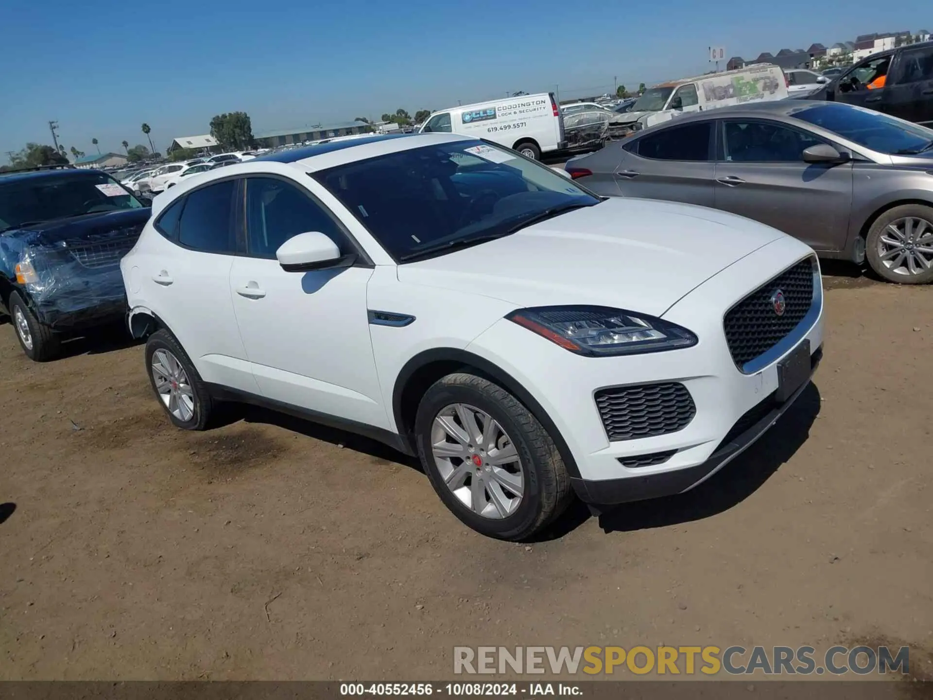 1 fotografías del automóvil dañado SADFJ2FX6K1Z41896 JAGUAR E-PACE 2019