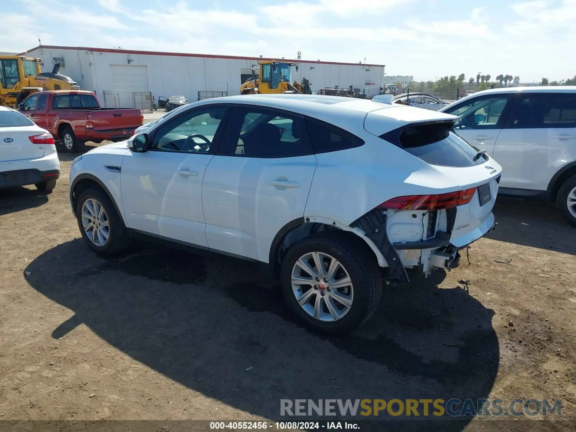3 fotografías del automóvil dañado SADFJ2FX6K1Z41896 JAGUAR E-PACE 2019