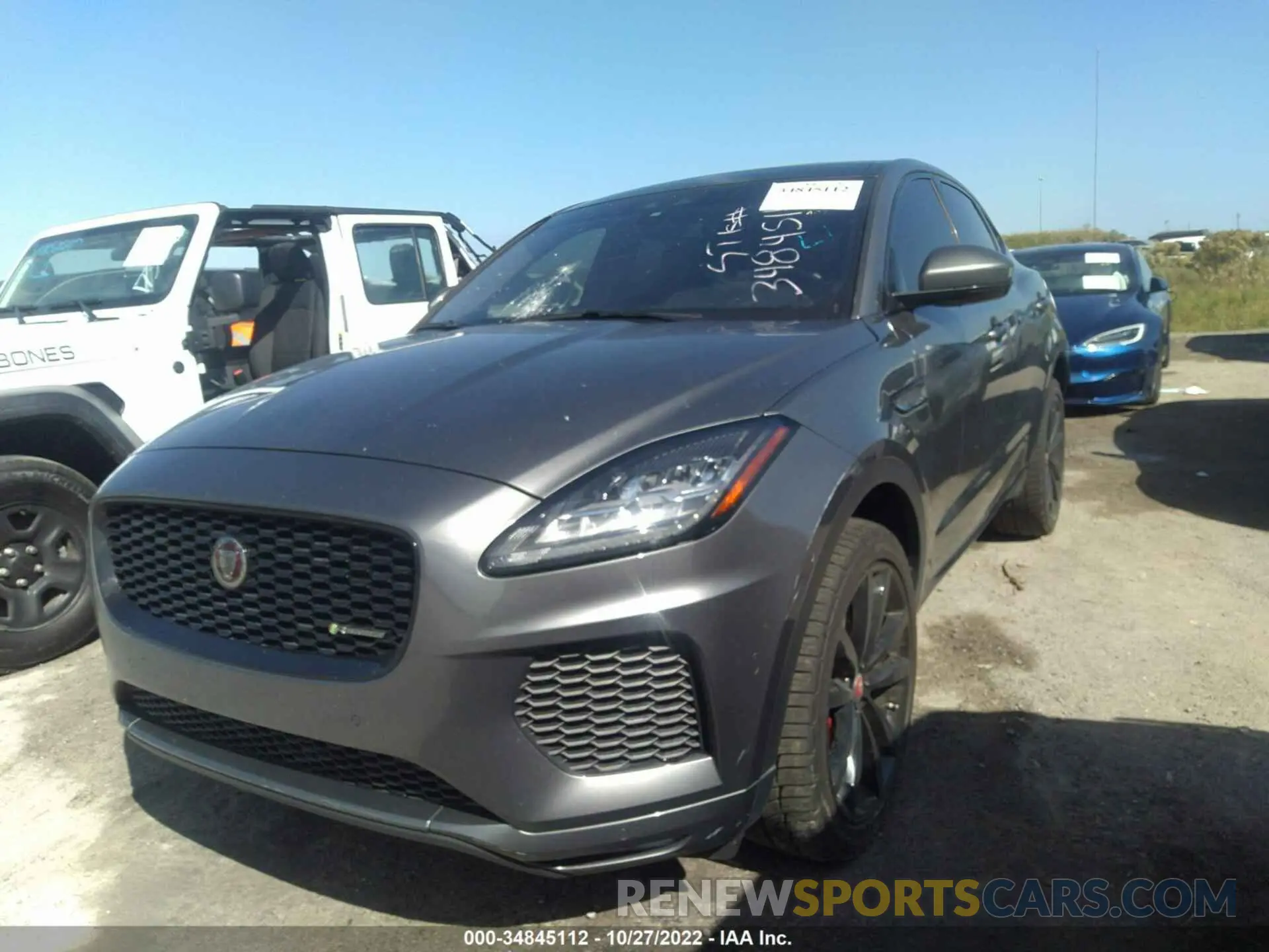 2 fotografías del automóvil dañado SADFT2GX5K1Z64000 JAGUAR E-PACE 2019