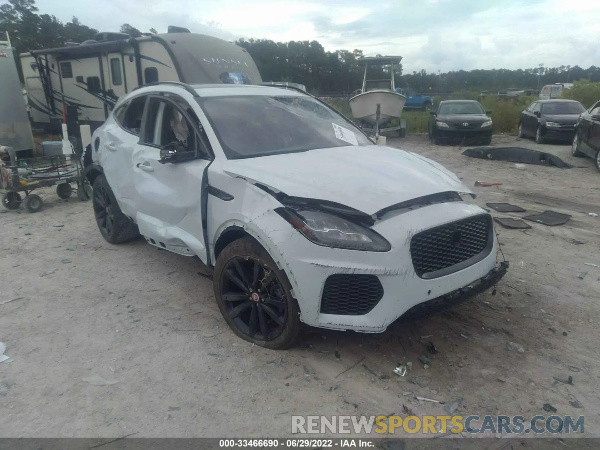 1 fotografías del automóvil dañado SADF12FX8L1013590 JAGUAR E-PACE 2020