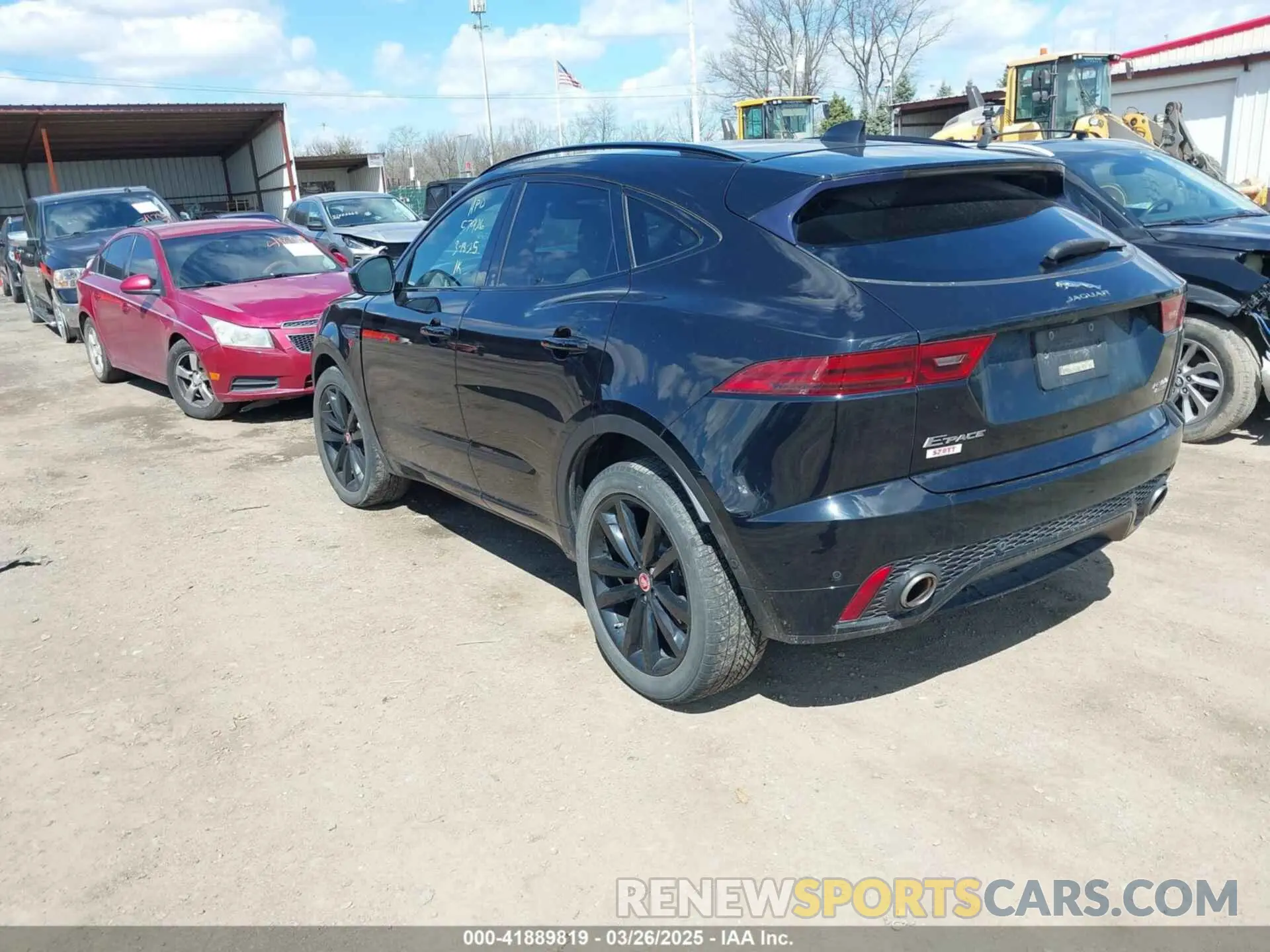 3 fotografías del automóvil dañado SADFL2GX3L1Z91231 JAGUAR E-PACE 2020