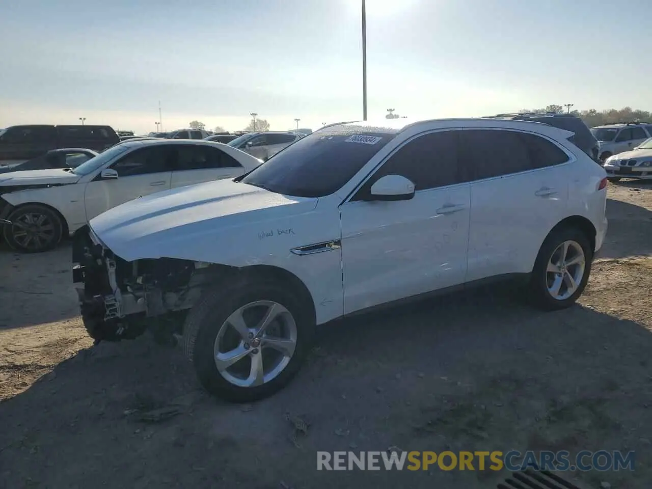 1 fotografías del automóvil dañado SADCJ2FX8KA363187 JAGUAR F-PACE 2019
