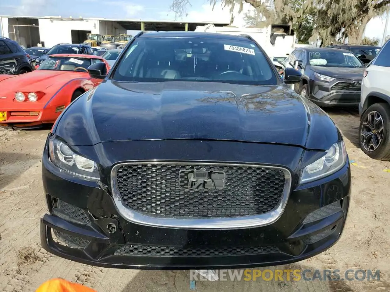 5 fotografías del automóvil dañado SADCJ2FX8KA610403 JAGUAR F-PACE 2019