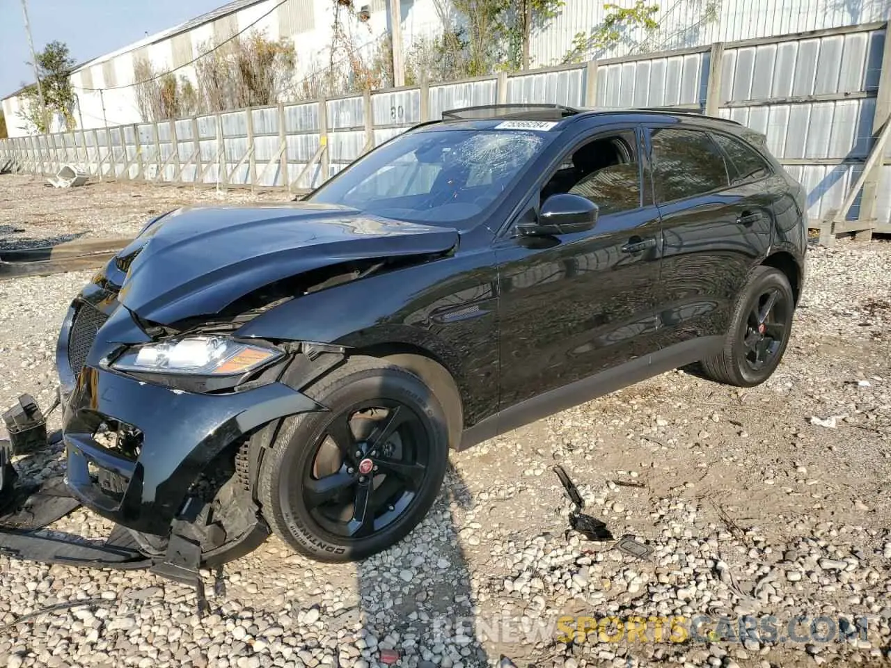 1 fotografías del automóvil dañado SADCJ2FXXKA394456 JAGUAR F-PACE 2019