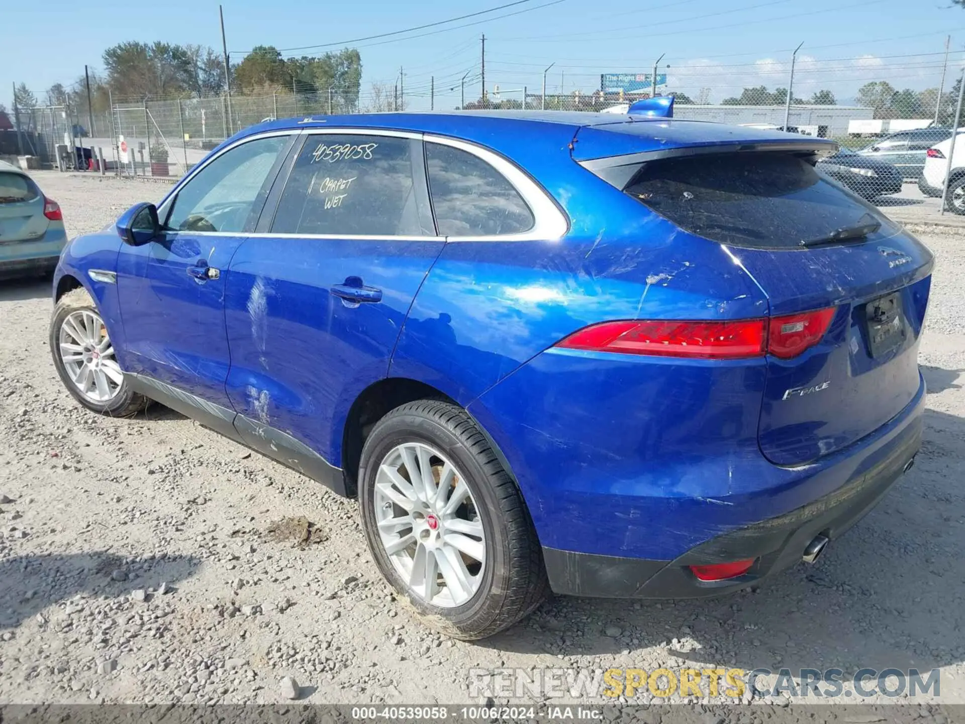 3 fotografías del automóvil dañado SADCK2GX0KA390329 JAGUAR F-PACE 2019