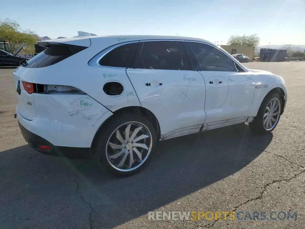 3 fotografías del automóvil dañado SADCK2GX8KA369003 JAGUAR F-PACE 2019