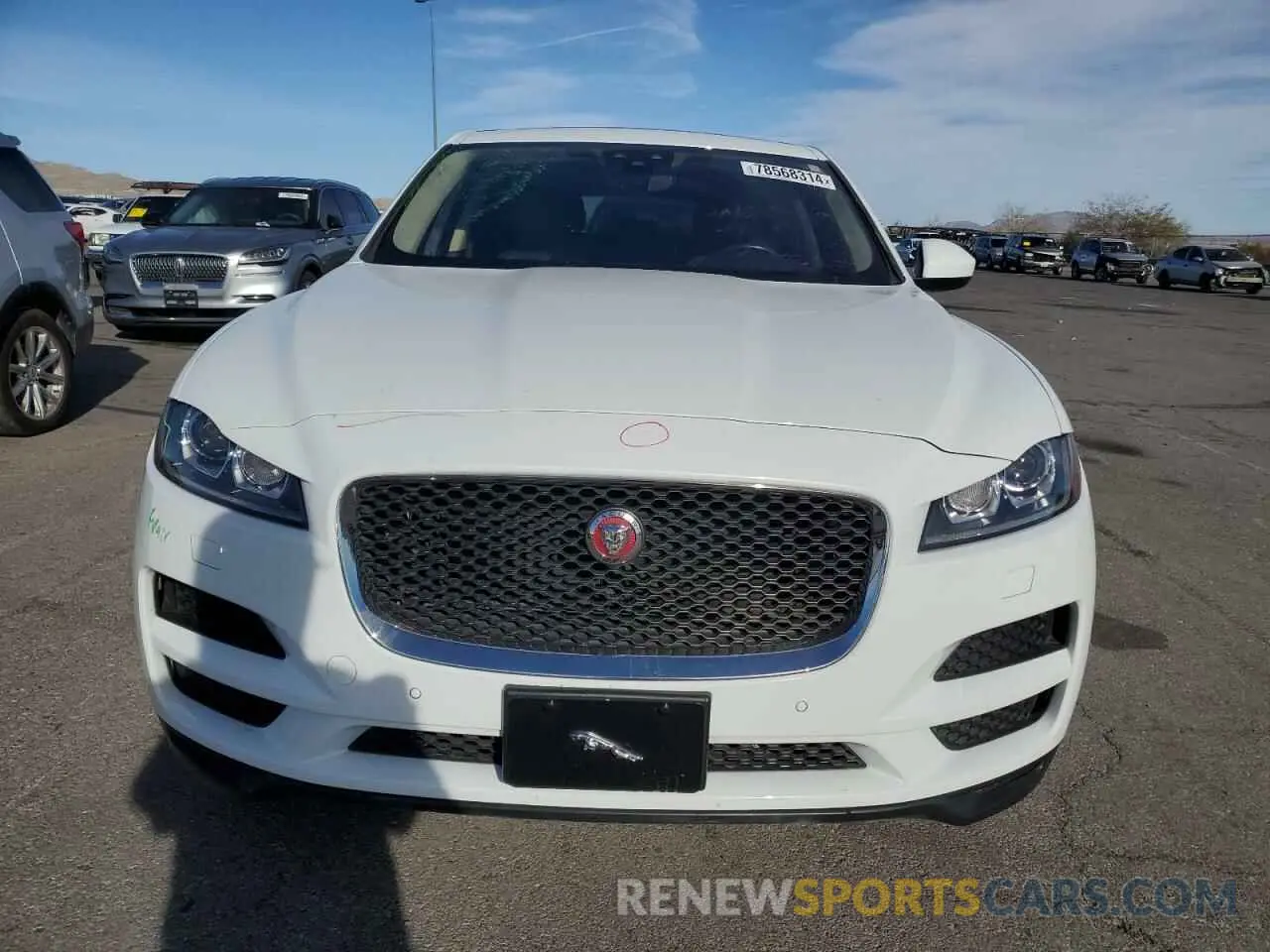 5 fotografías del automóvil dañado SADCK2GX8KA369003 JAGUAR F-PACE 2019