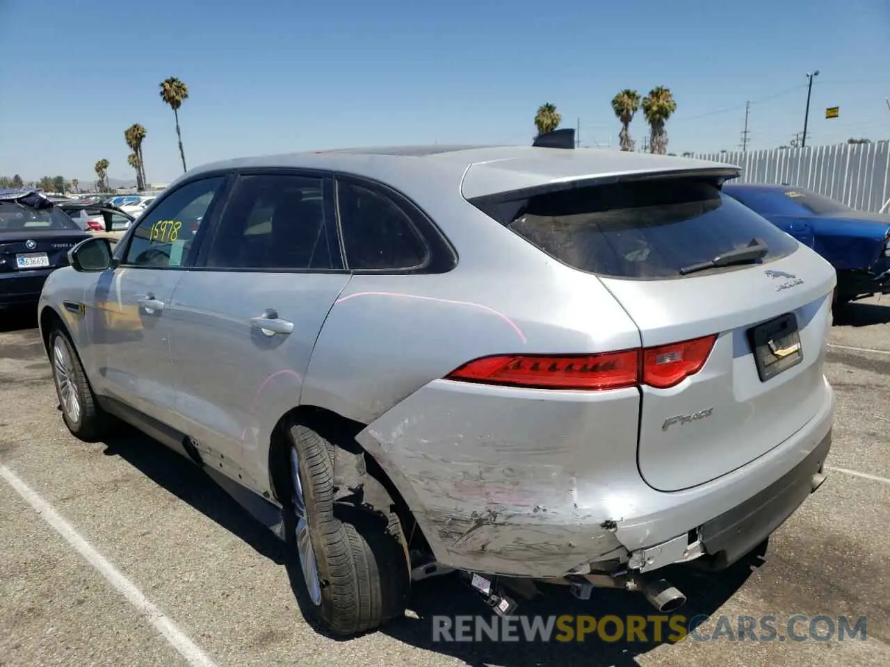 3 fotografías del automóvil dañado SADCJ2FX0LA653876 JAGUAR F-PACE 2020