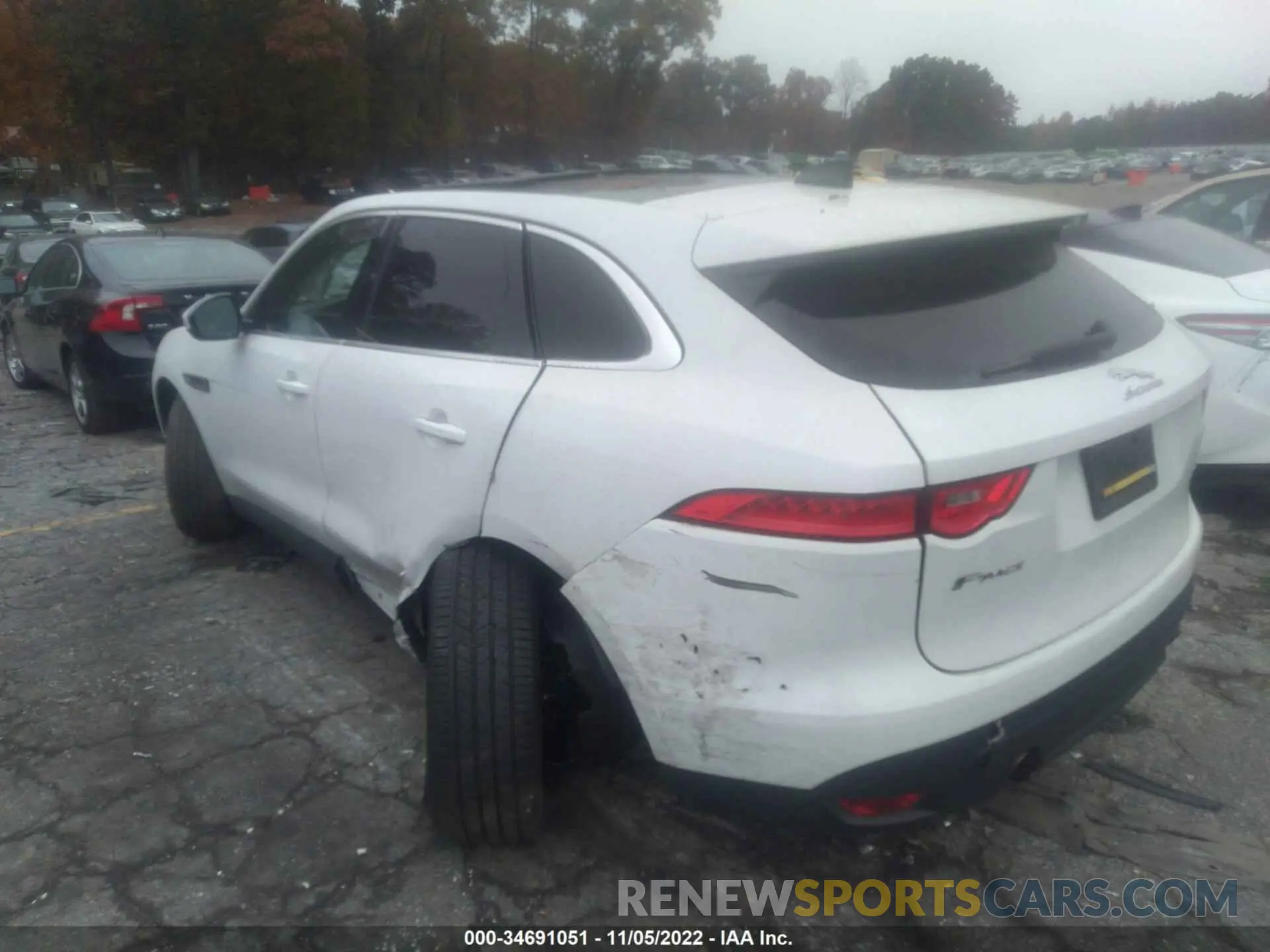 3 fotografías del automóvil dañado SADCJ2FX1LA647939 JAGUAR F-PACE 2020