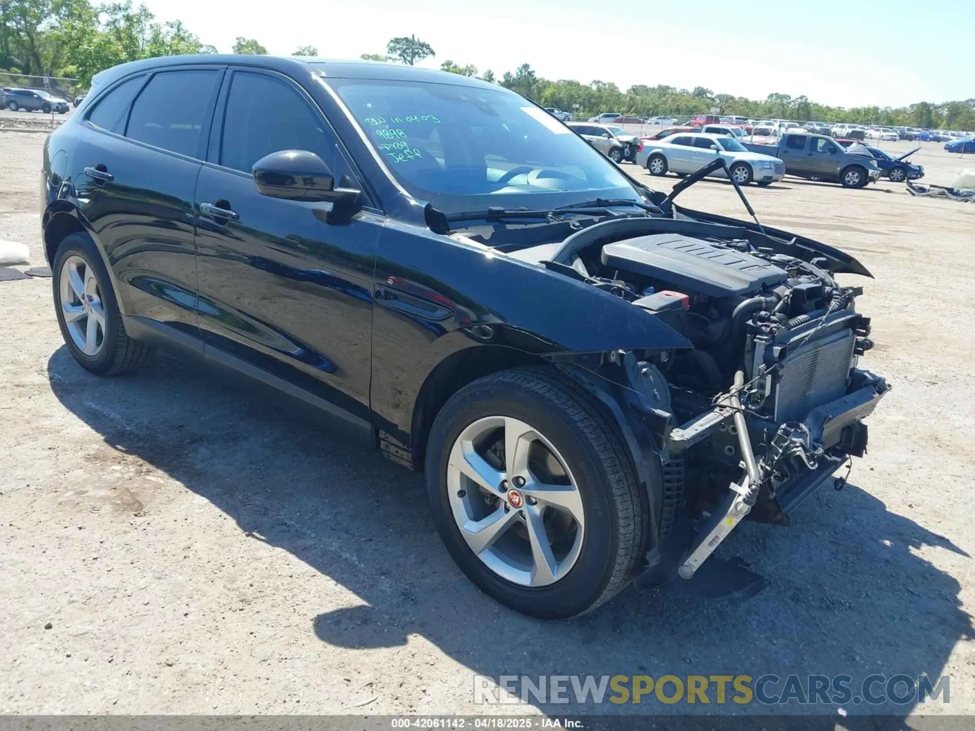 1 fotografías del automóvil dañado SADCJ2FX8LA632287 JAGUAR F-PACE 2020