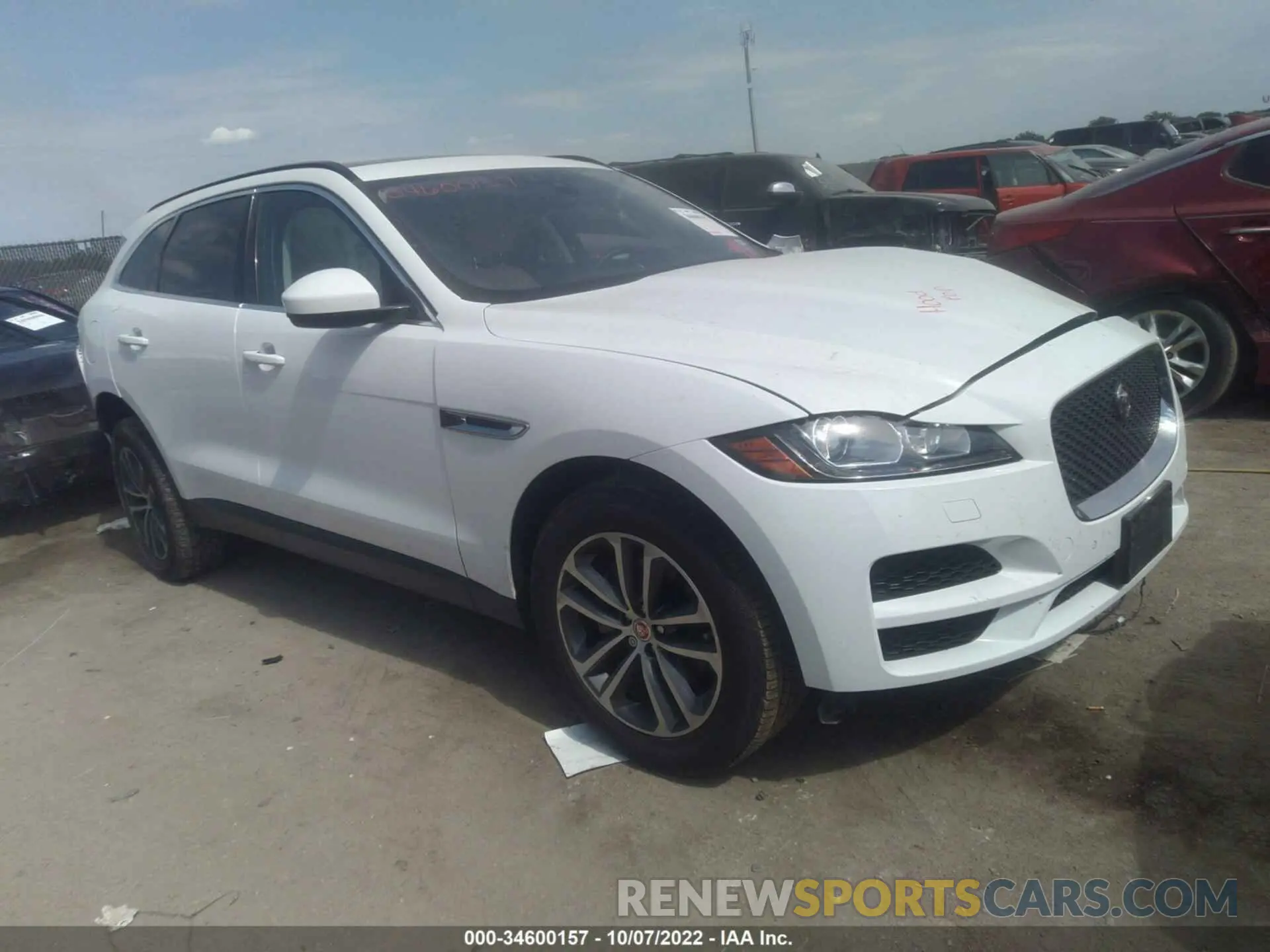 1 fotografías del automóvil dañado SADCJ2FX9LA619287 JAGUAR F-PACE 2020