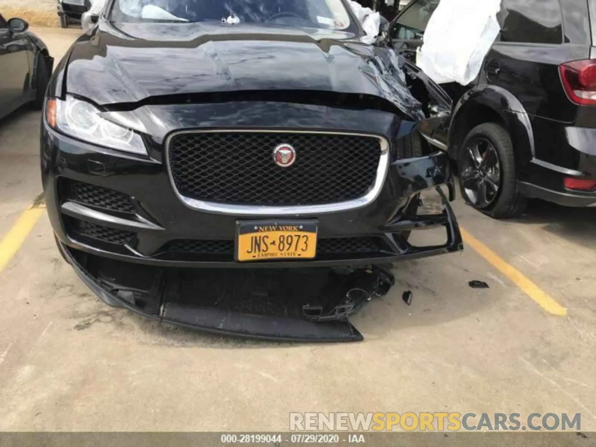1 fotografías del automóvil dañado SADCK2GX0LA636376 JAGUAR F-PACE 2020
