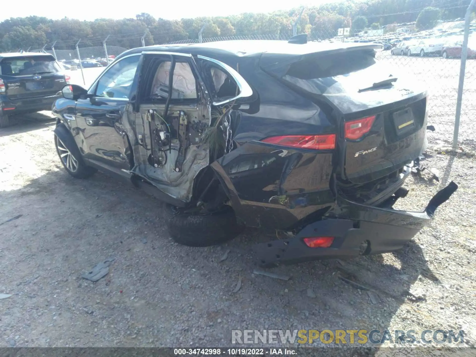 3 fotografías del automóvil dañado SADCK2GX7LA630445 JAGUAR F-PACE 2020
