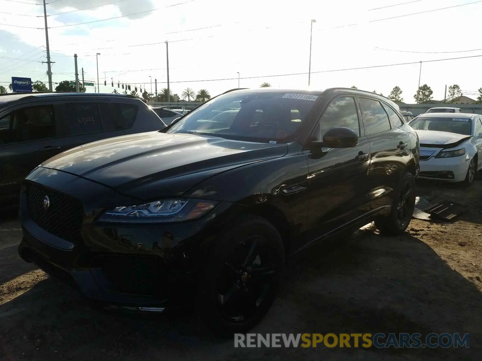 2 fotografías del automóvil dañado SADCP2FX5LA656030 JAGUAR F-PACE 2020