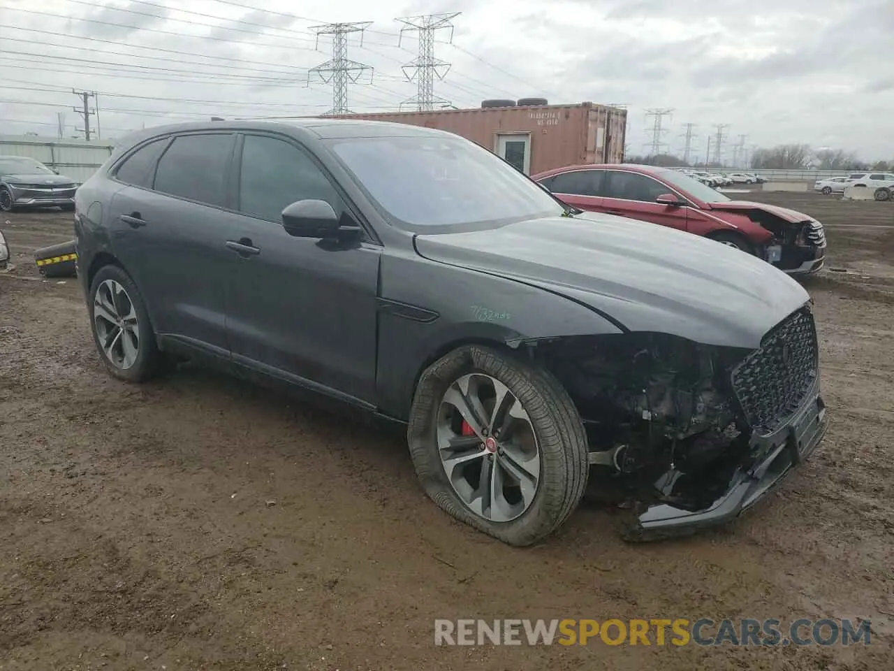 4 fotografías del automóvil dañado SADCJ2EX0MA681308 JAGUAR F-PACE 2021