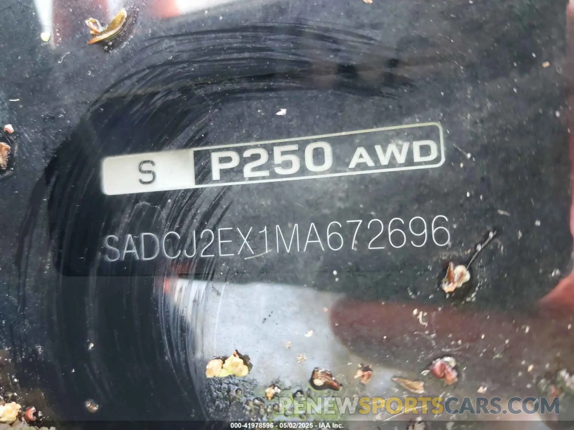 17 fotografías del automóvil dañado SADCJ2EX1MA672696 JAGUAR F-PACE 2021