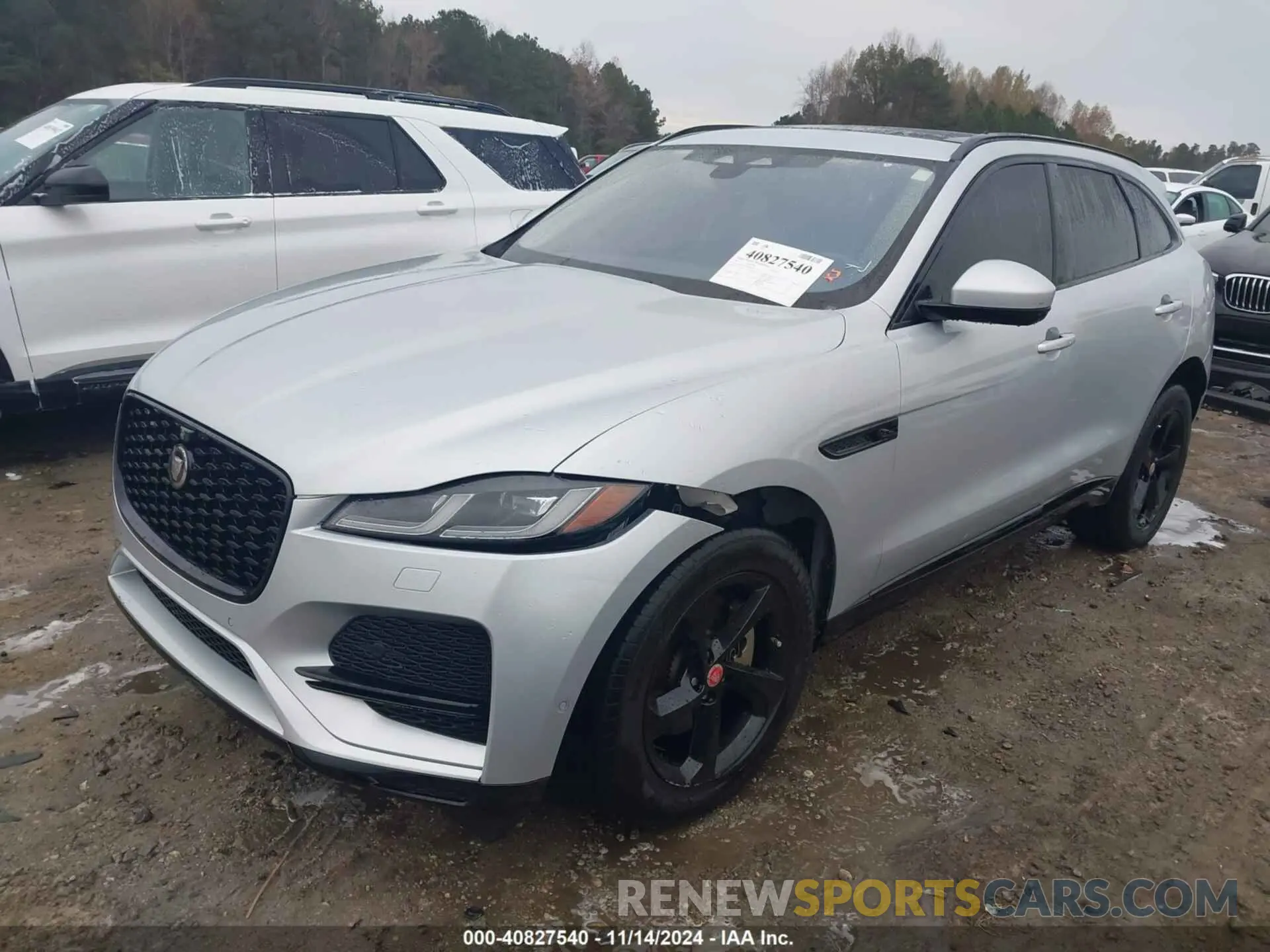 2 fotografías del automóvil dañado SADCJ2EX3MA667600 JAGUAR F-PACE 2021