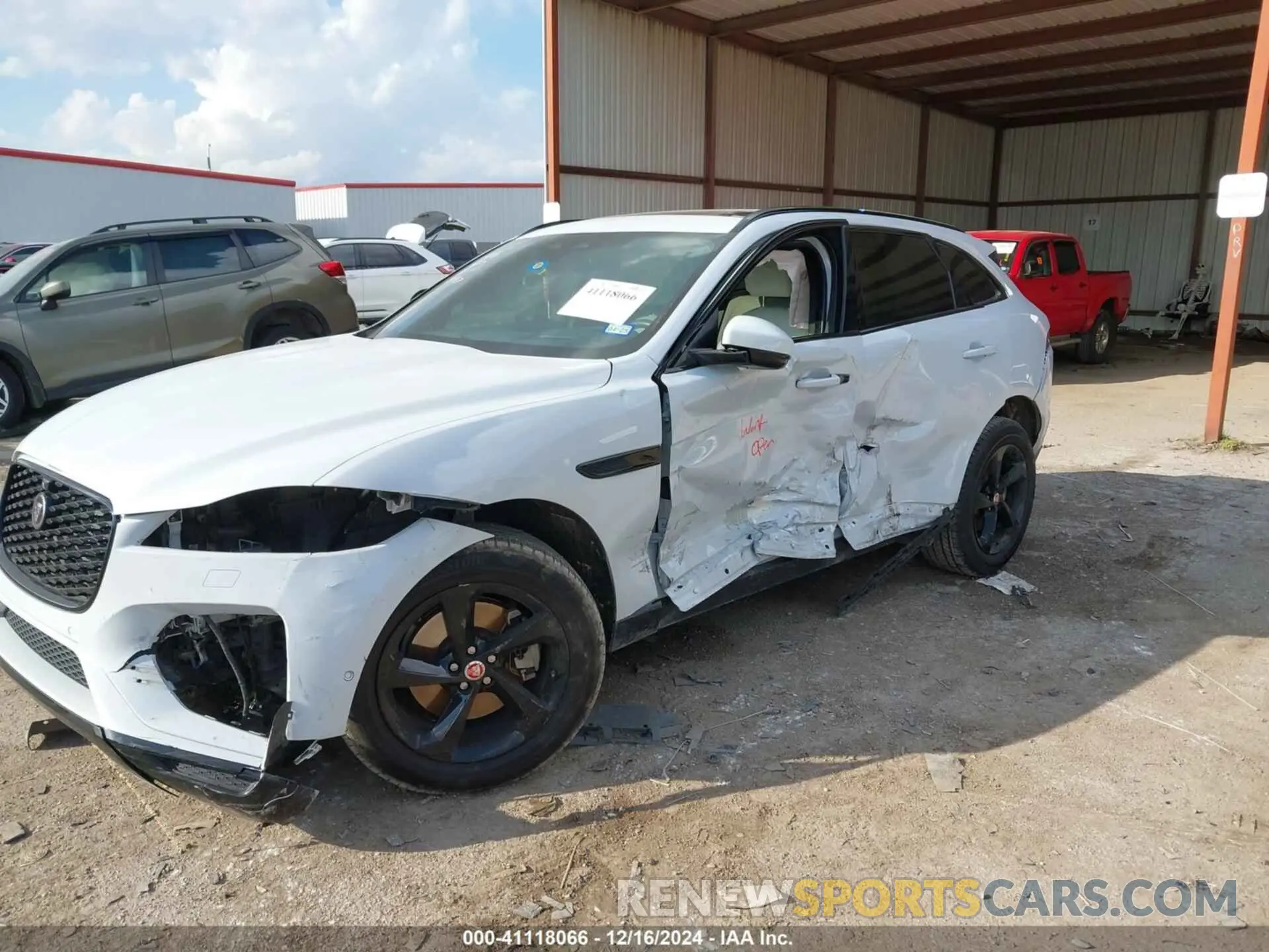6 fotografías del automóvil dañado SADCJ2EX3MA668987 JAGUAR F-PACE 2021
