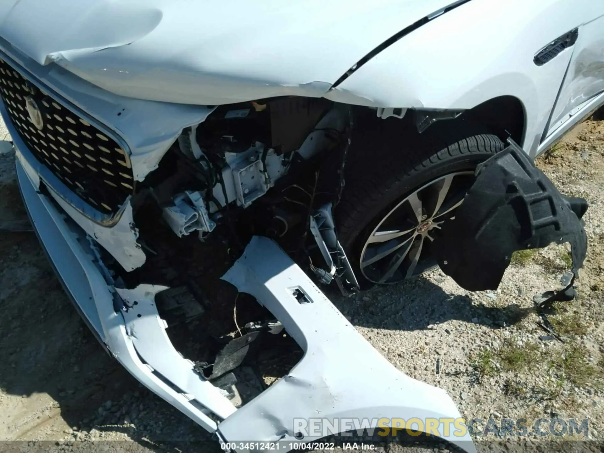 6 fotografías del automóvil dañado SADCJ2EX3MA673381 JAGUAR F-PACE 2021