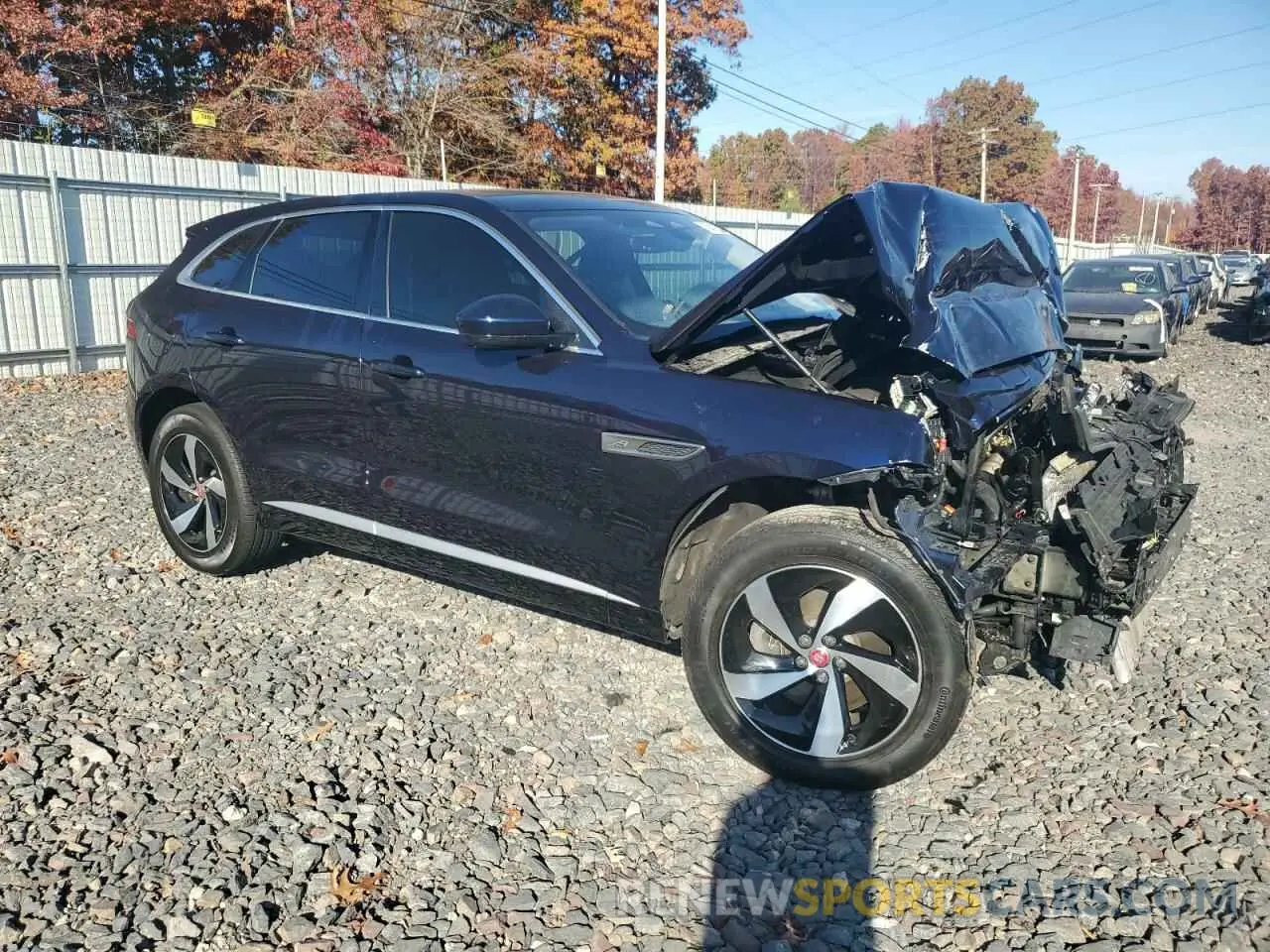 4 fotografías del automóvil dañado SADCJ2EX3MA687264 JAGUAR F-PACE 2021