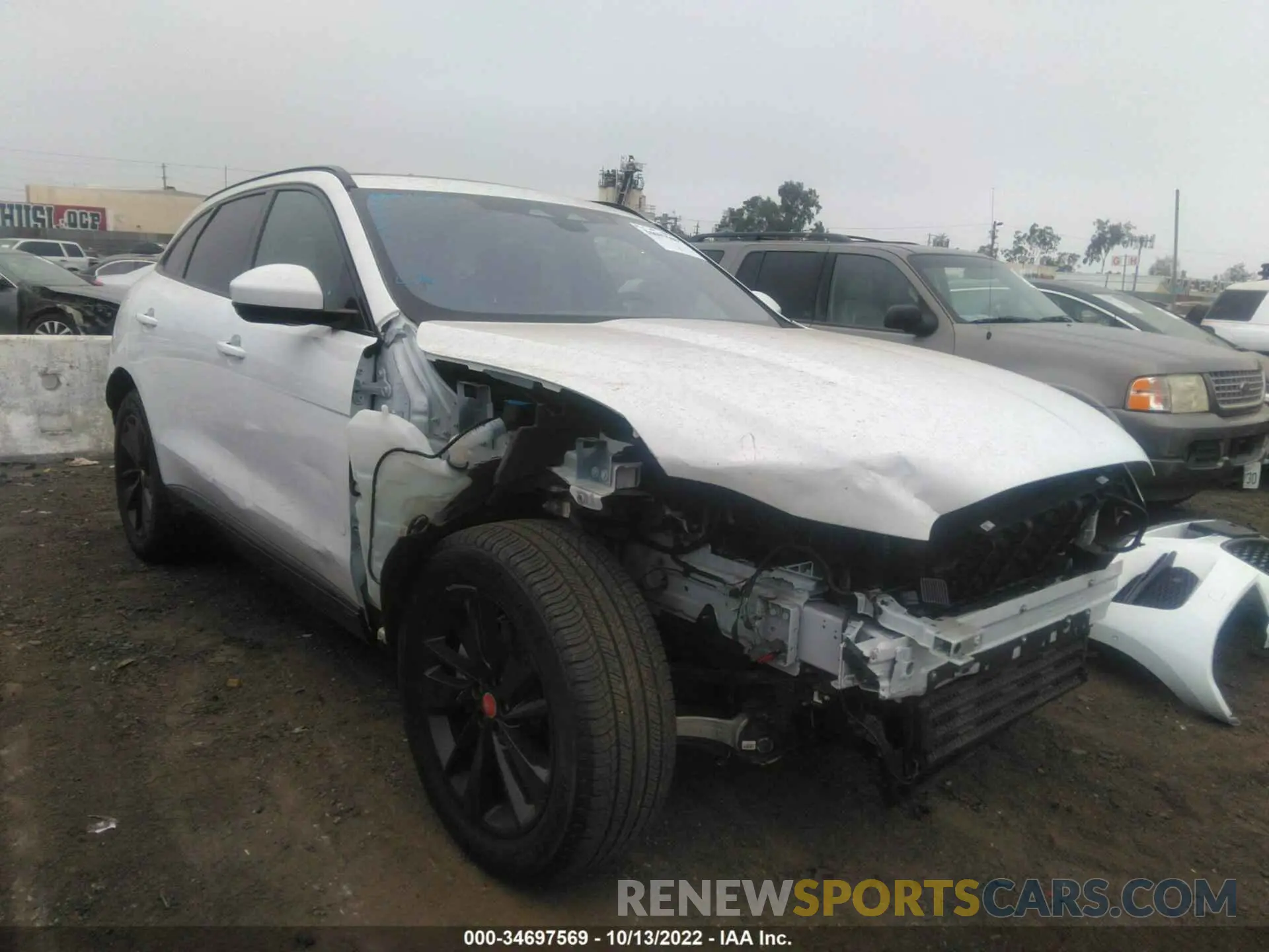 1 fotografías del automóvil dañado SADCJ2EX9MA685440 JAGUAR F-PACE 2021