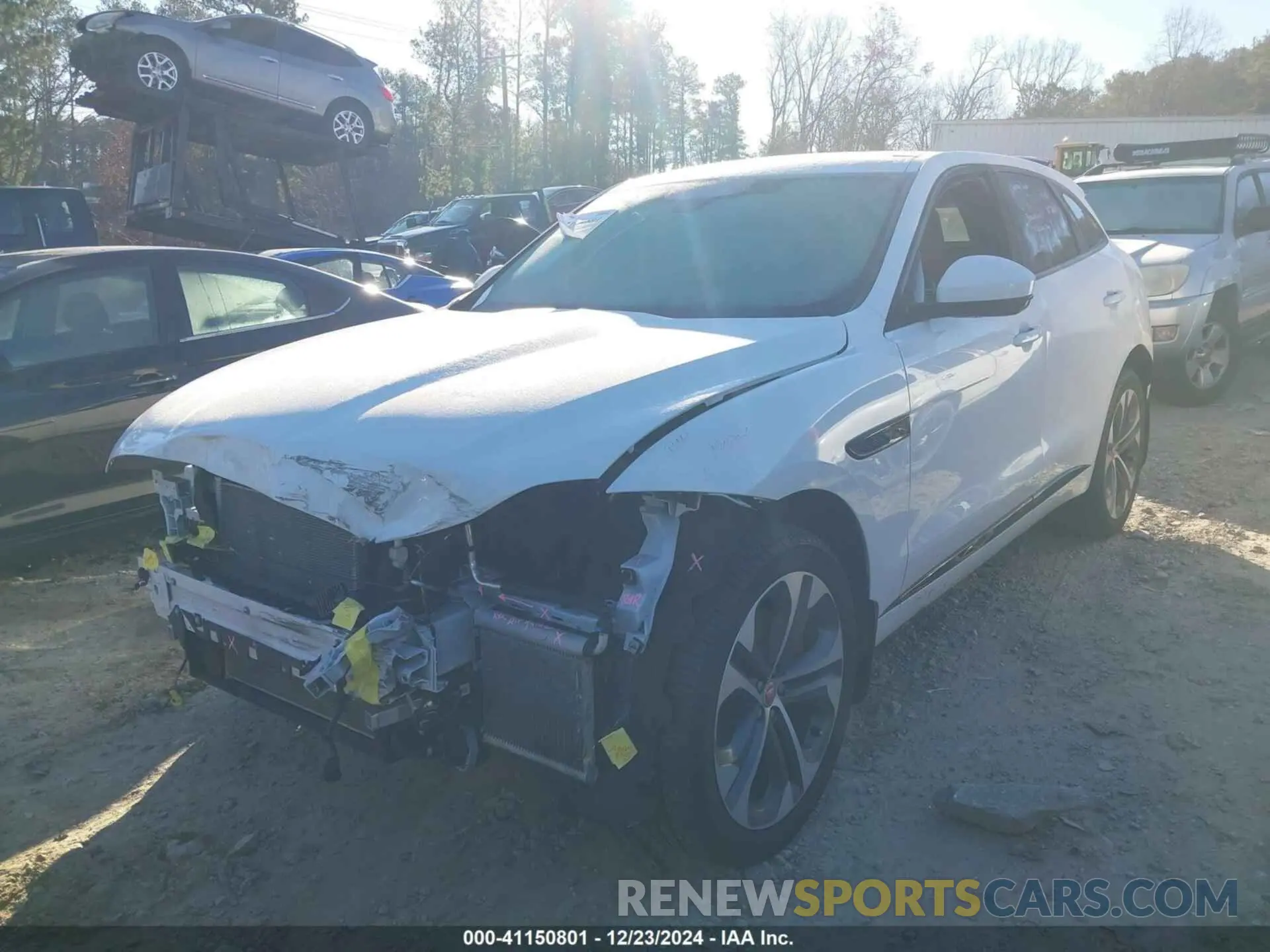 2 fotografías del automóvil dañado SADCT2FU5MA680038 JAGUAR F-PACE 2021