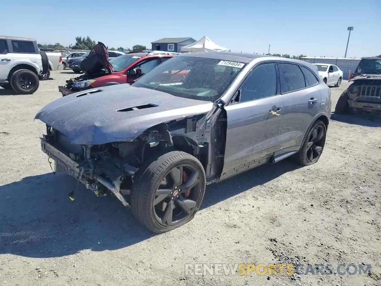 1 fotografías del automóvil dañado SADCZ2EE3MA681181 JAGUAR F-PACE 2021