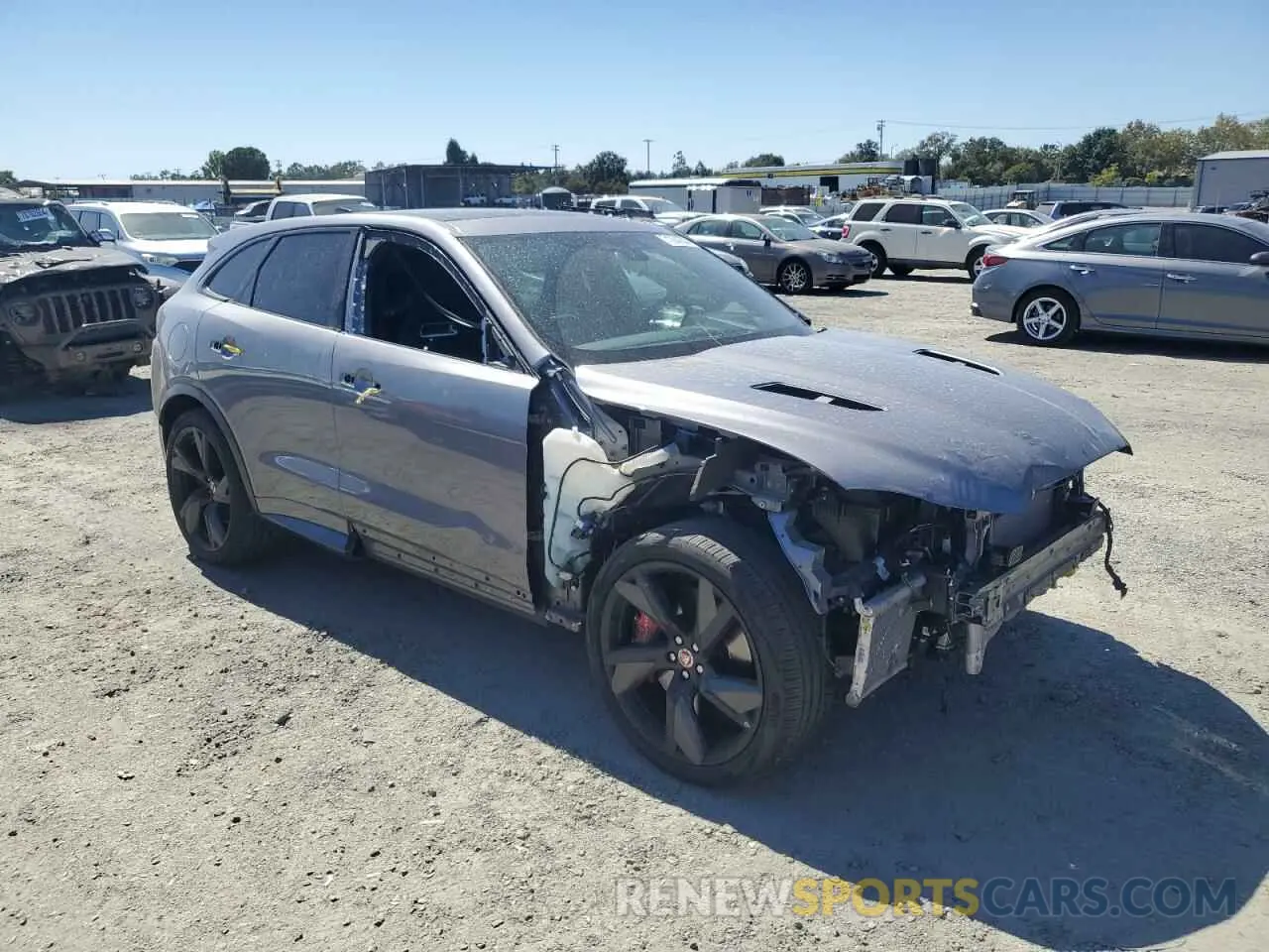 4 fotografías del automóvil dañado SADCZ2EE3MA681181 JAGUAR F-PACE 2021