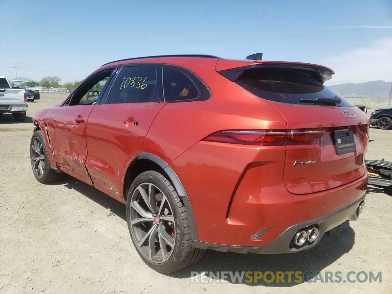 3 fotografías del automóvil dañado SADCZ2EE7MA676839 JAGUAR F-PACE 2021