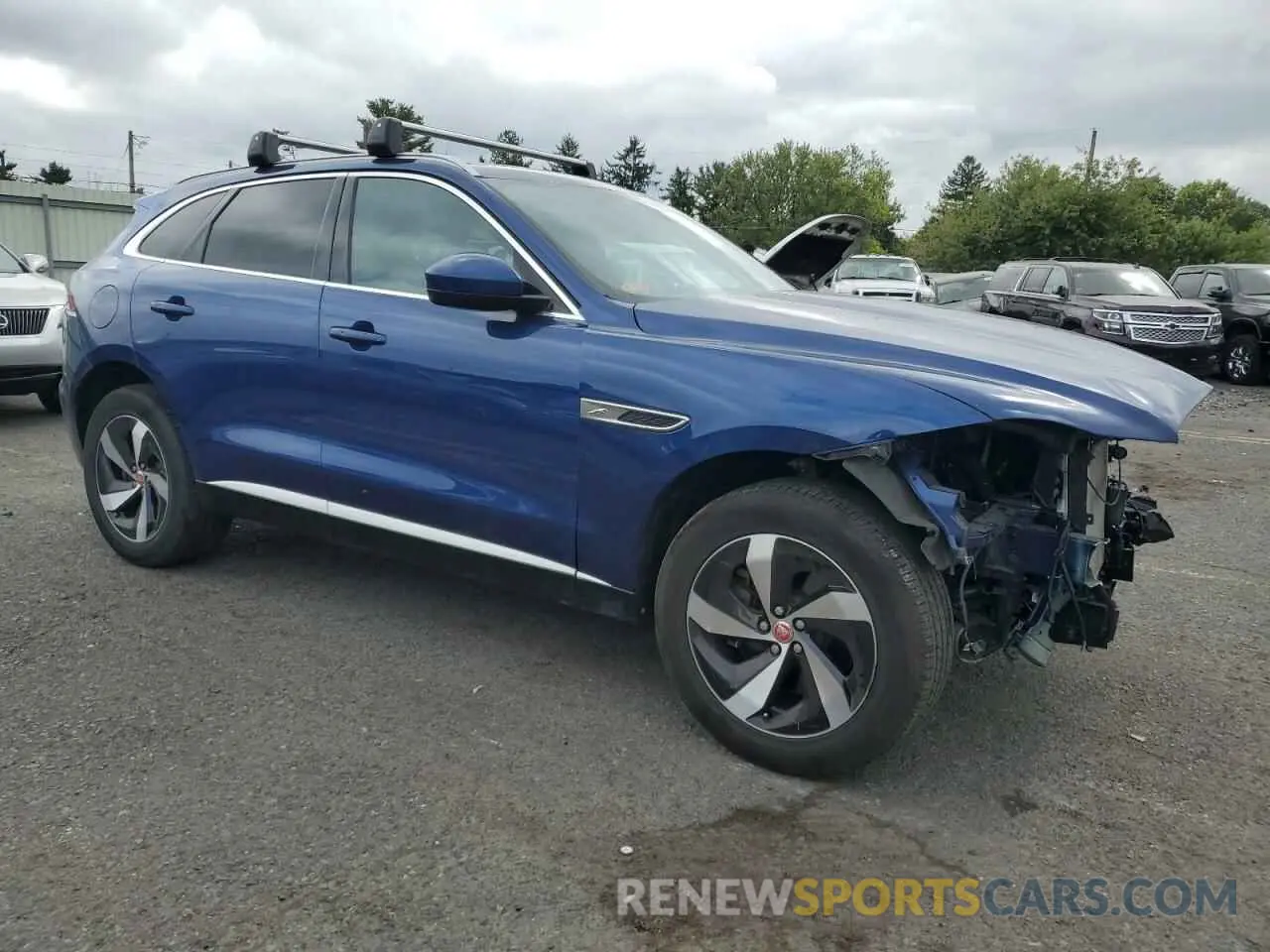 4 fotografías del automóvil dañado SADCJ2EX4NA689249 JAGUAR F-PACE 2022