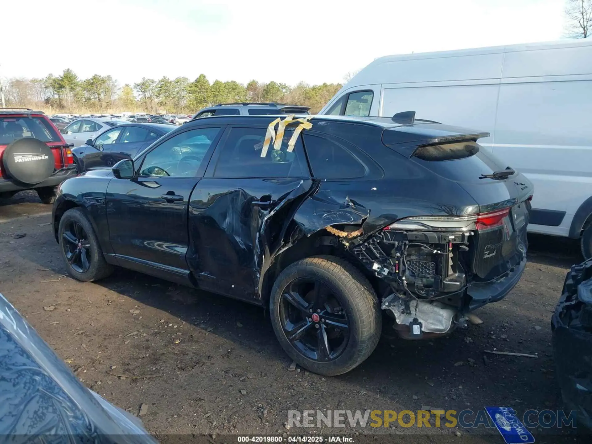 14 fotografías del automóvil dañado SADCJ2EX5NA698042 JAGUAR F-PACE 2022