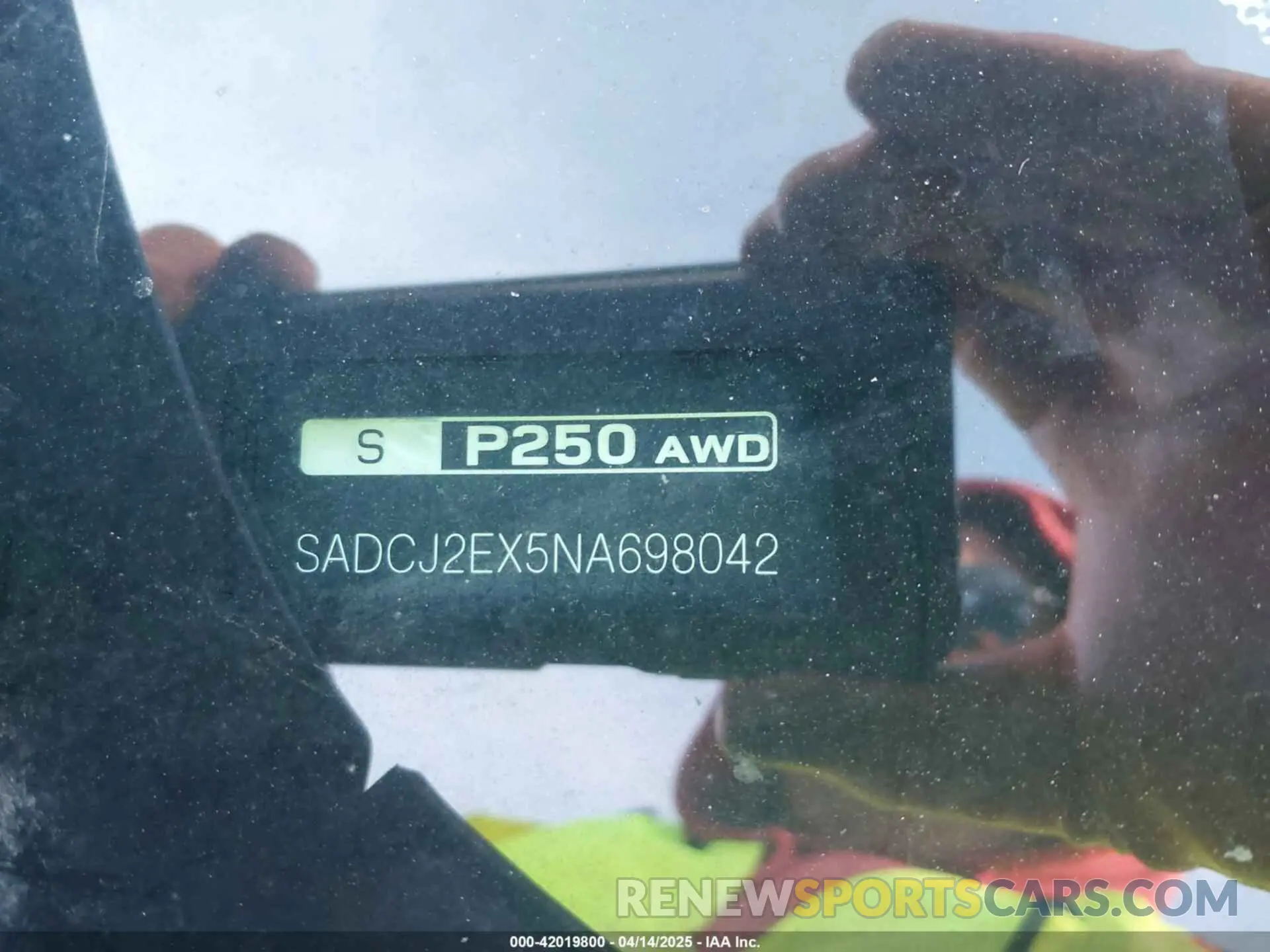 17 fotografías del automóvil dañado SADCJ2EX5NA698042 JAGUAR F-PACE 2022