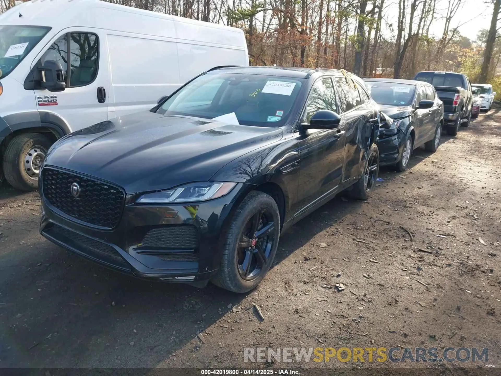 2 fotografías del automóvil dañado SADCJ2EX5NA698042 JAGUAR F-PACE 2022