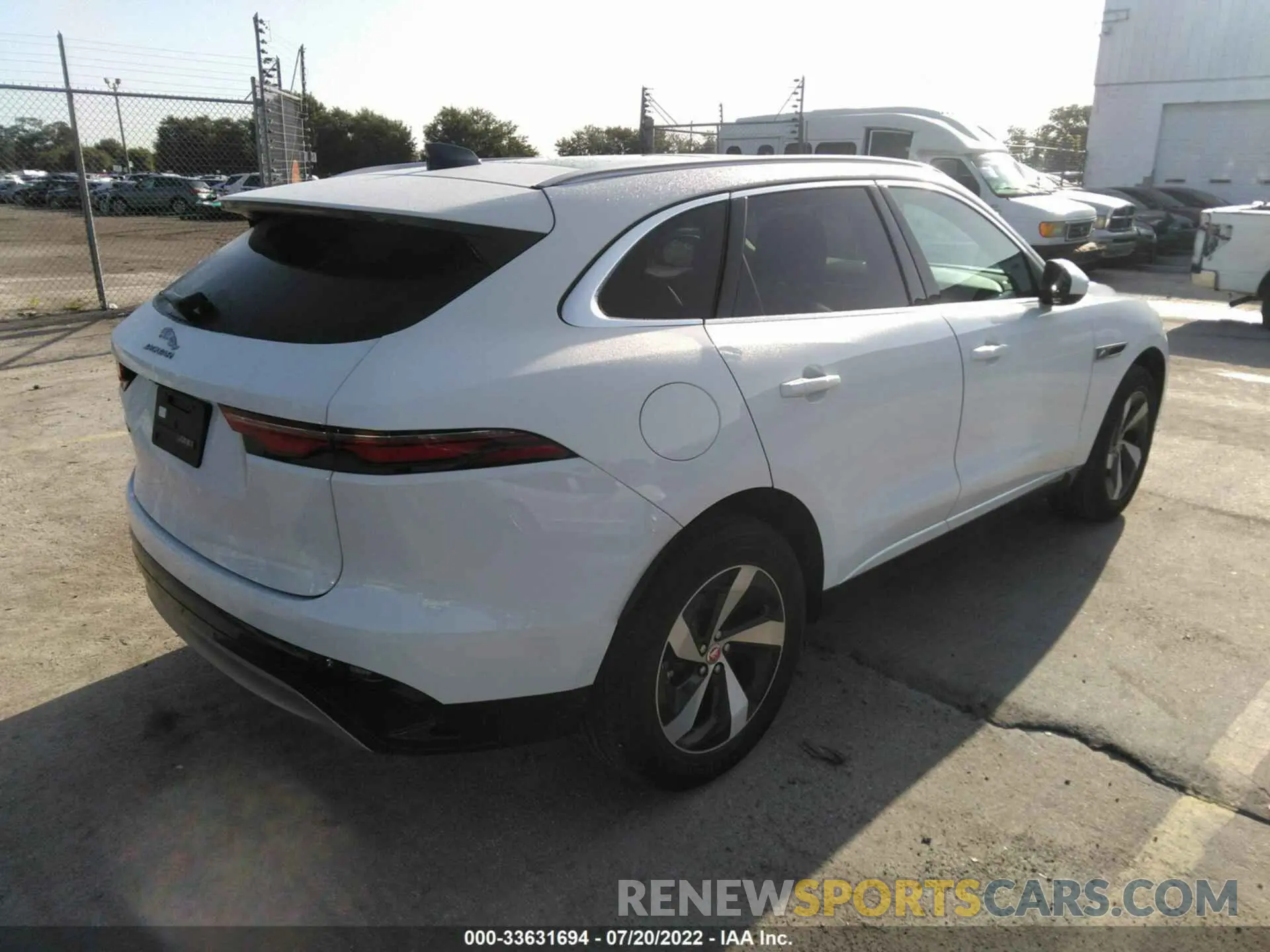 4 fotografías del automóvil dañado SADCJ2EX7NA690797 JAGUAR F-PACE 2022