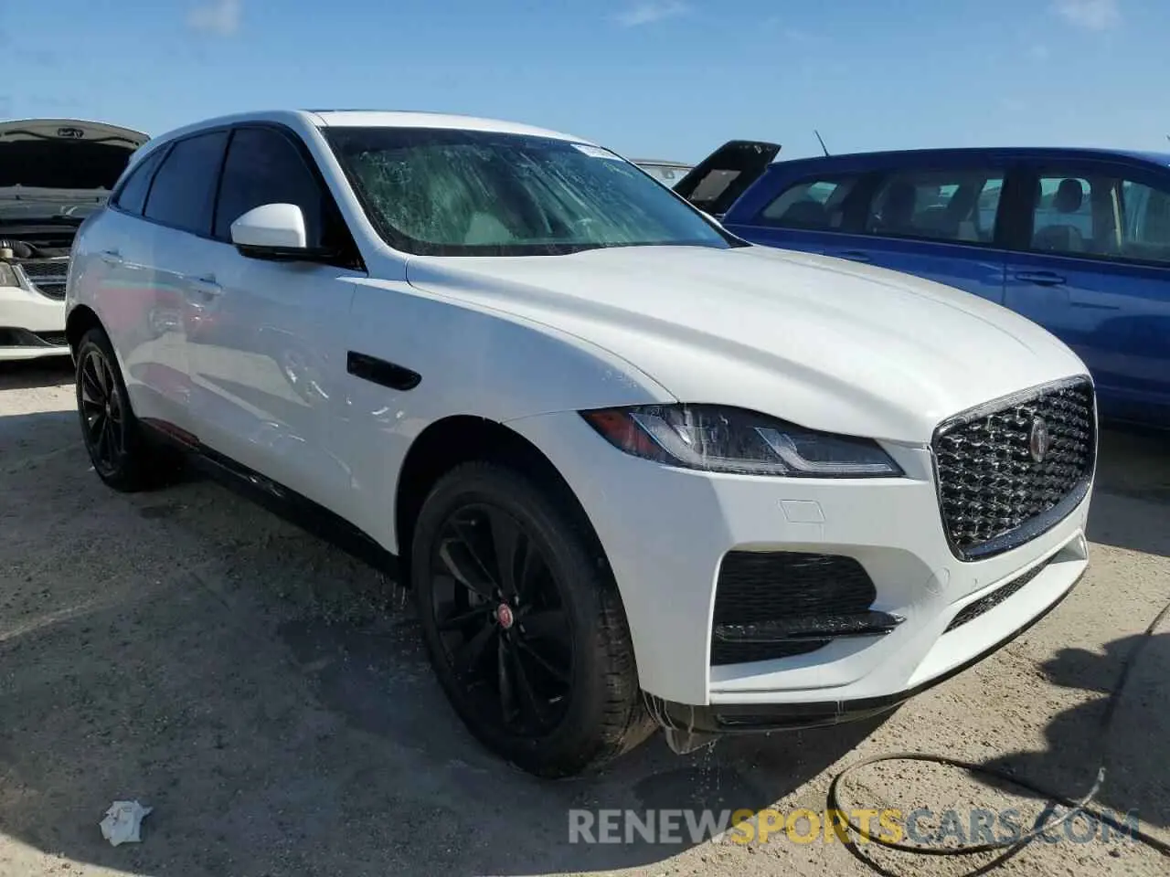 4 fotografías del automóvil dañado SADCJ2EX9NA697587 JAGUAR F-PACE 2022