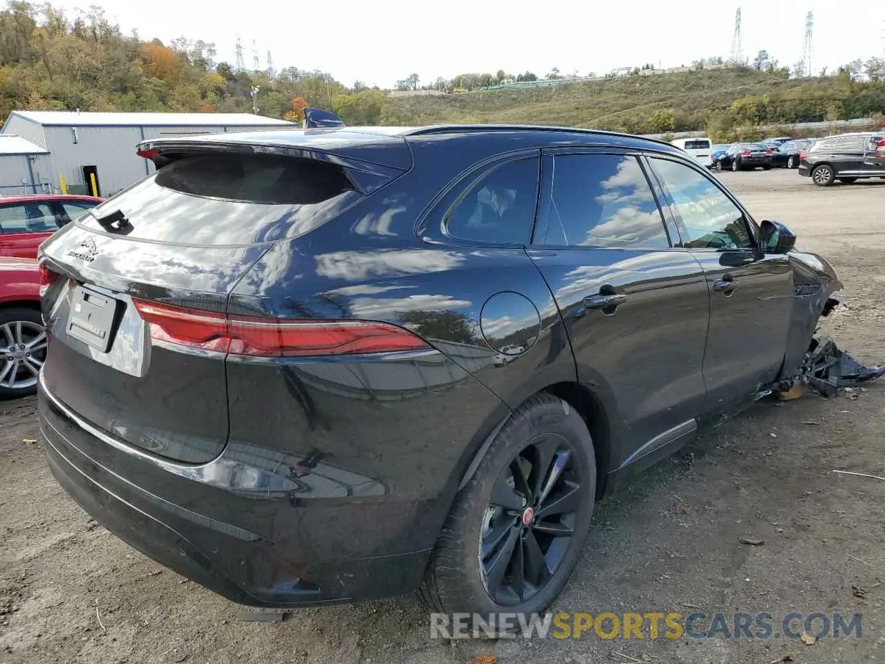 4 fotografías del automóvil dañado SADCJ2EX9NA702545 JAGUAR F-PACE 2022