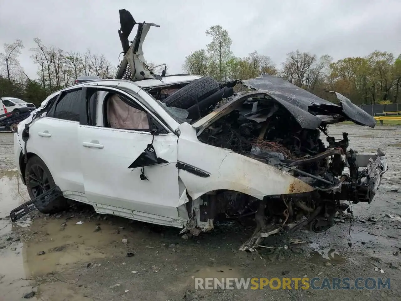 4 fotografías del automóvil dañado SADCJ2EX9NA702559 JAGUAR F-PACE 2022