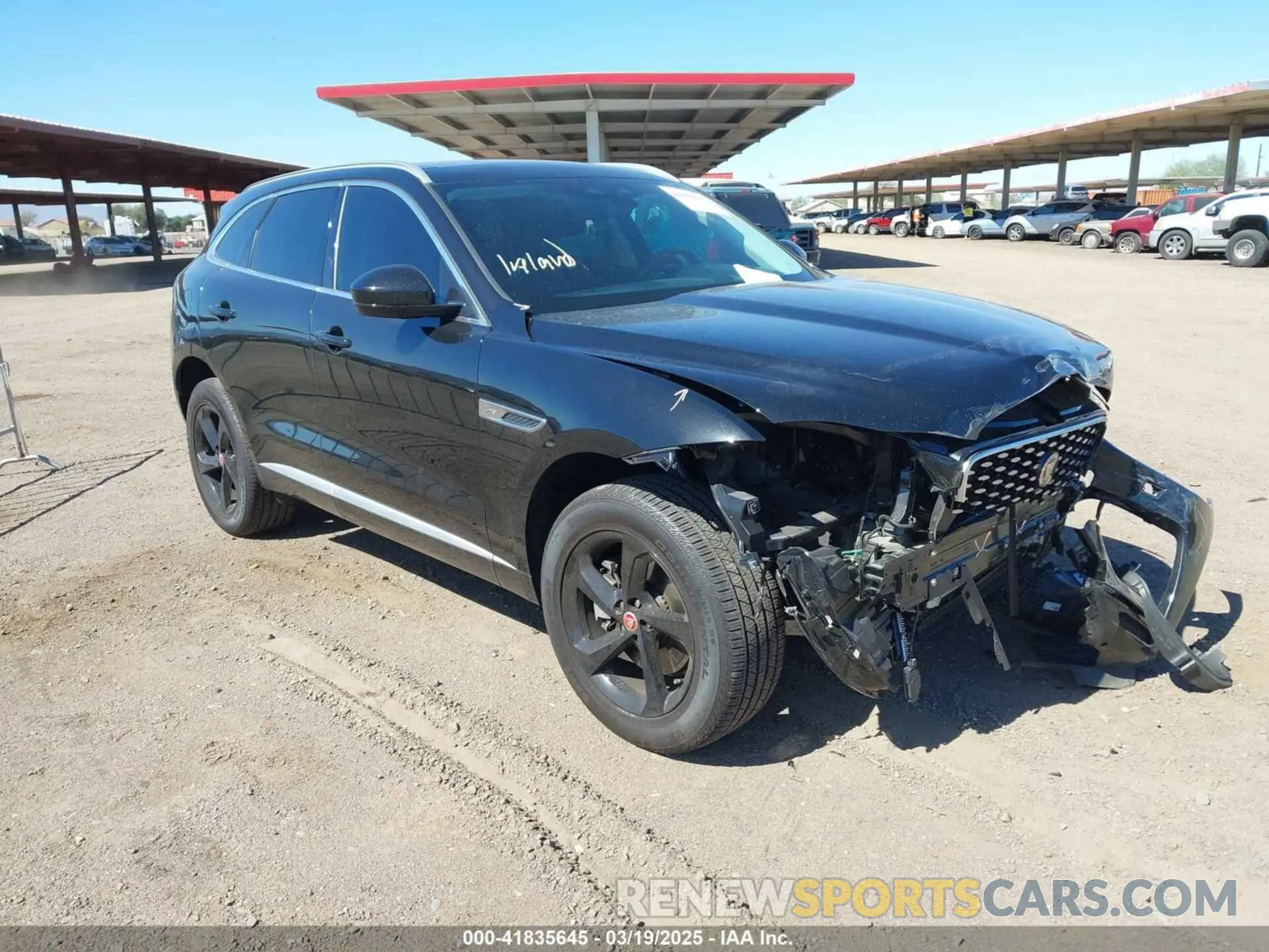 1 fotografías del automóvil dañado SADCJ2EX4PA713164 JAGUAR F-PACE 2023